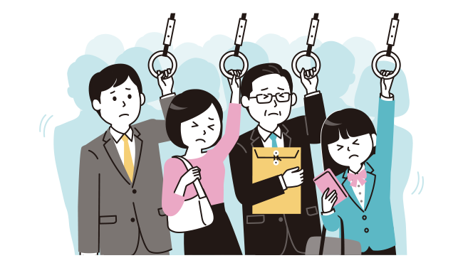 人ごみの中にいると、細菌やウイルスに感染する危険性が高まります。